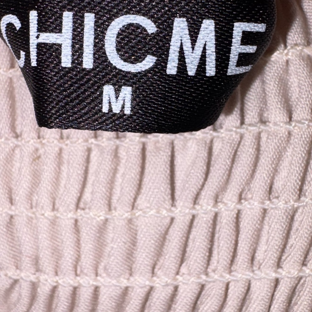 CHICME light pink, bustier, crop top, button front size M - Picture 3 of 5